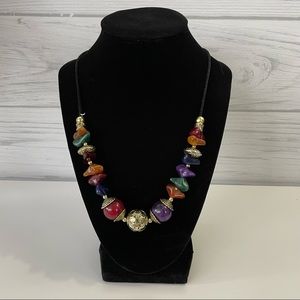 Colored Beaded 18” Necklace.